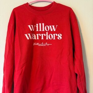 Willow Warriors Red Sweatshirt